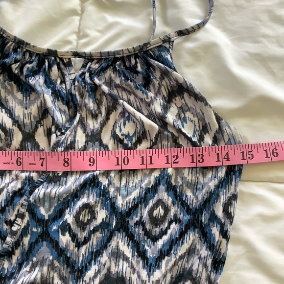 LOVEAPPELLA Spaghetti Strap Stretch Maxi Dress Women's Size S Wrap Front - Picture 5 of 7